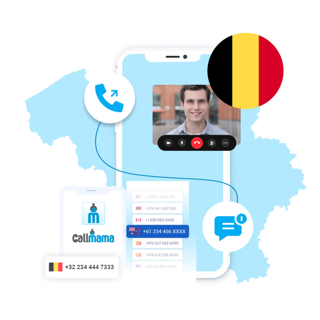 Belgium virtual phone number