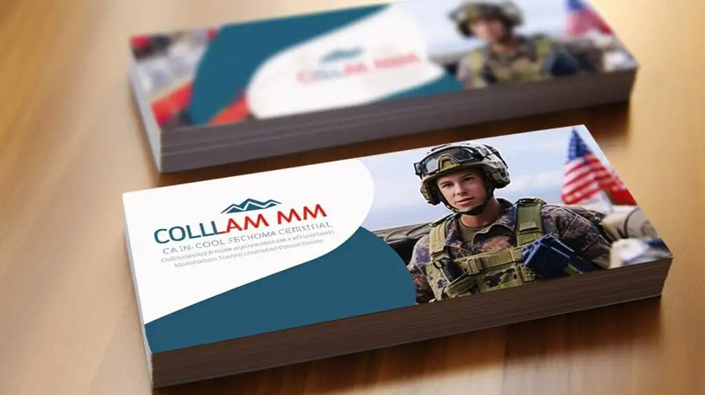 Callmama militaire visitekaartjes