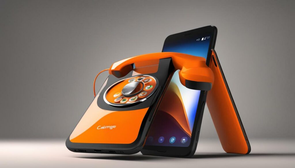 Orange smartphone