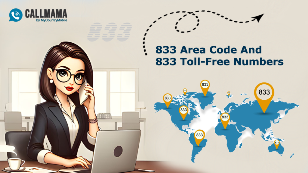 Código de área 833 e números gratuitos 833