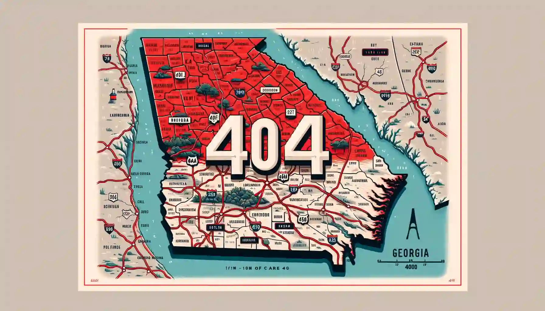 404 area code location map
