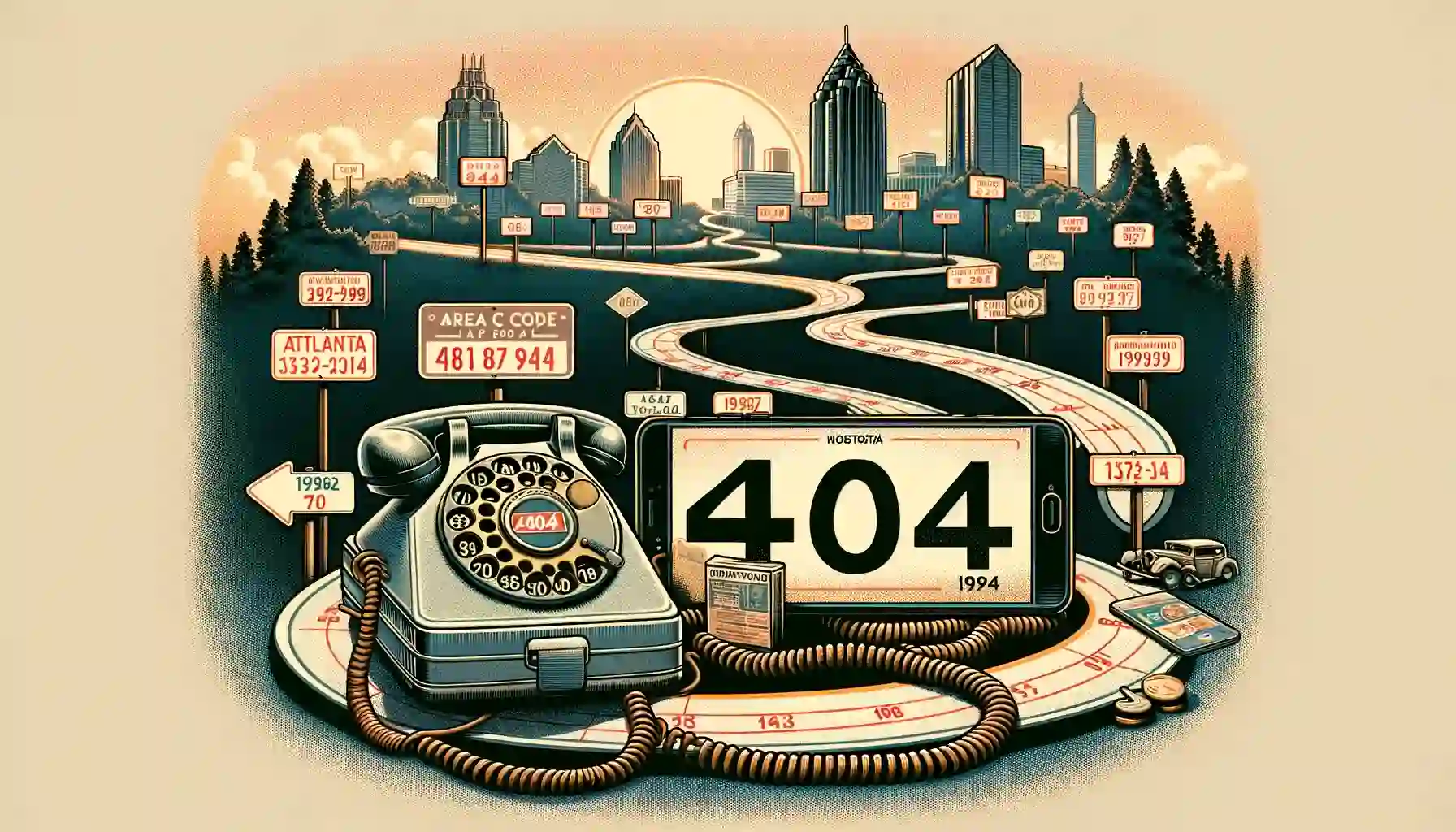 History of 404 area code