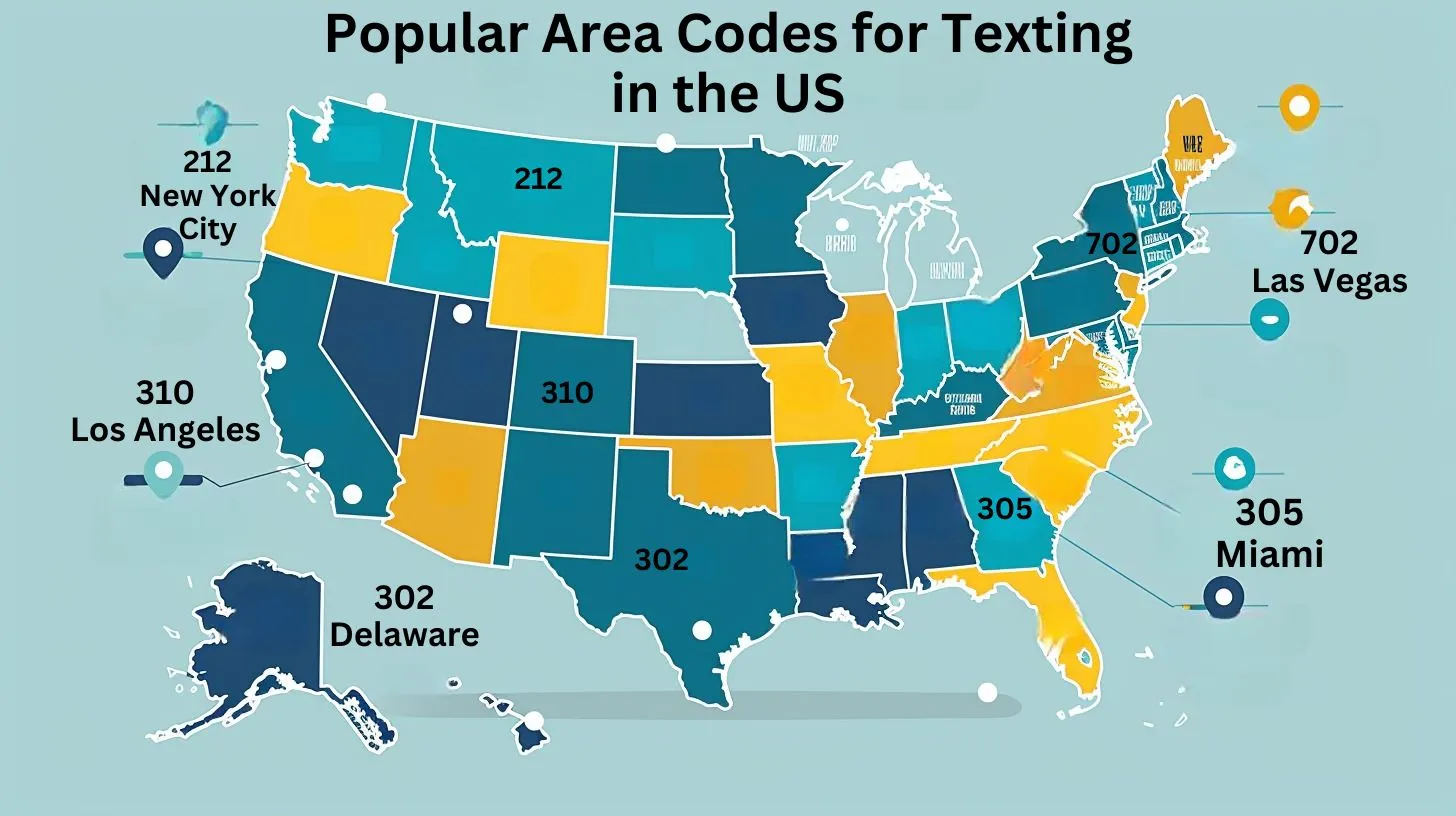 Popular Area Codes in the US for Texting