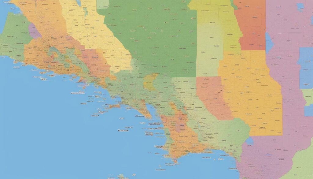 Southern California Area Code Map