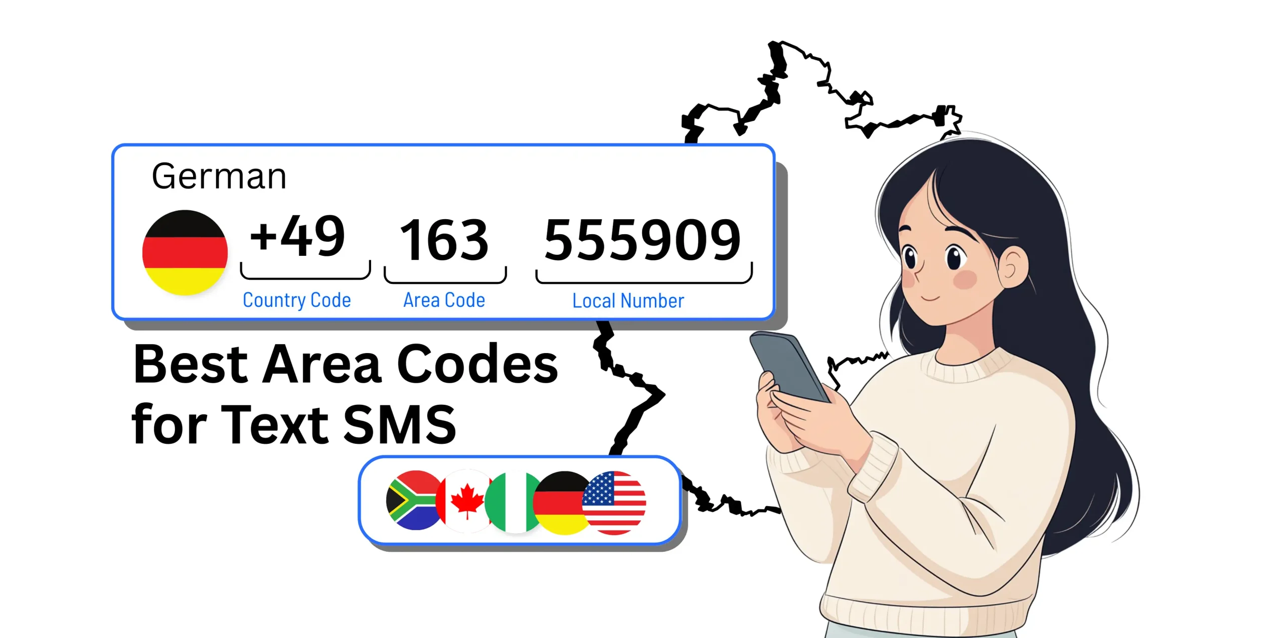 best area codes for text now