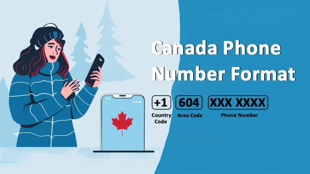 Canada telefoonnummerformaat