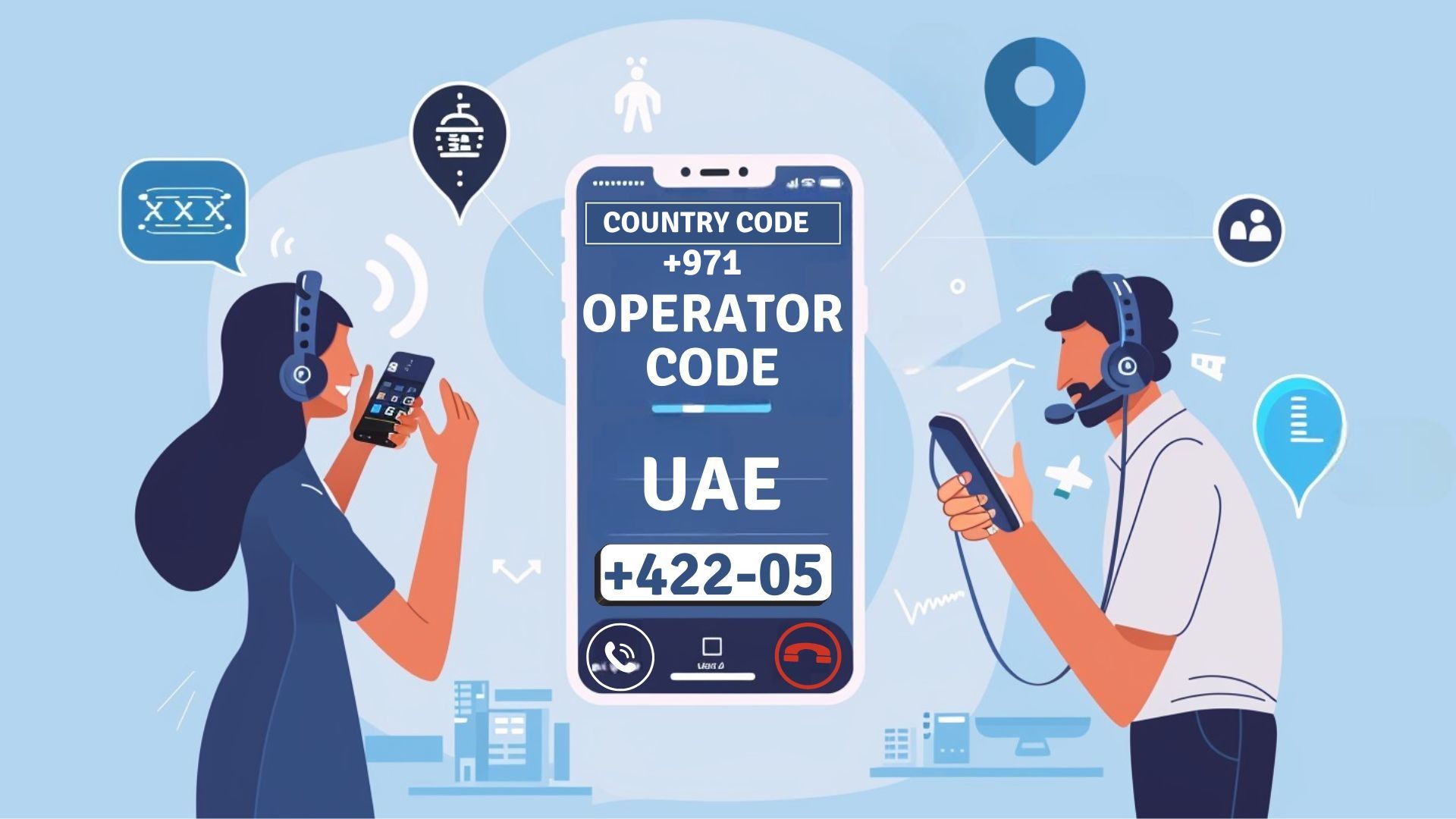 UAE mobile Network operans Codes