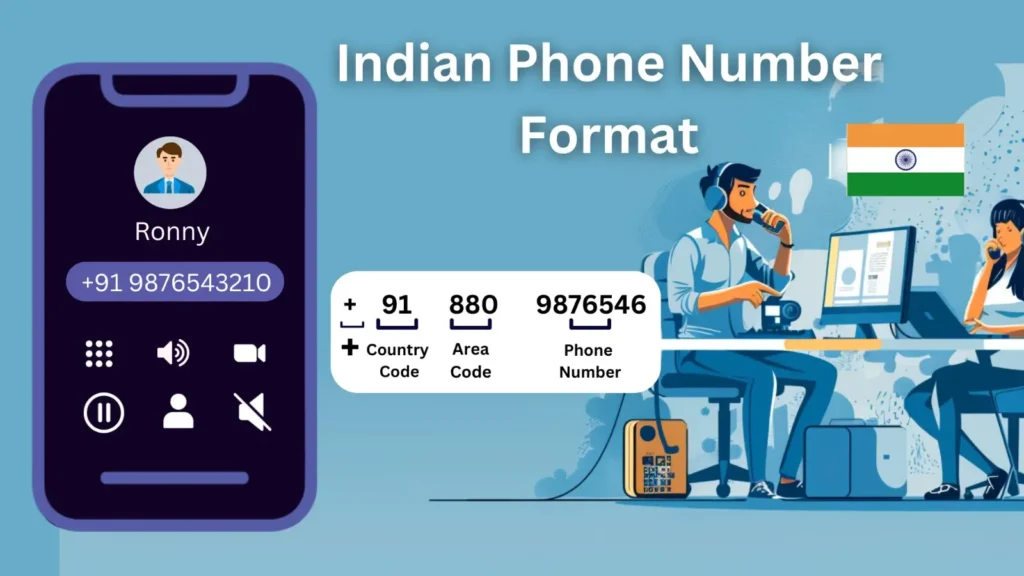 Formato del numero di telefono indiano