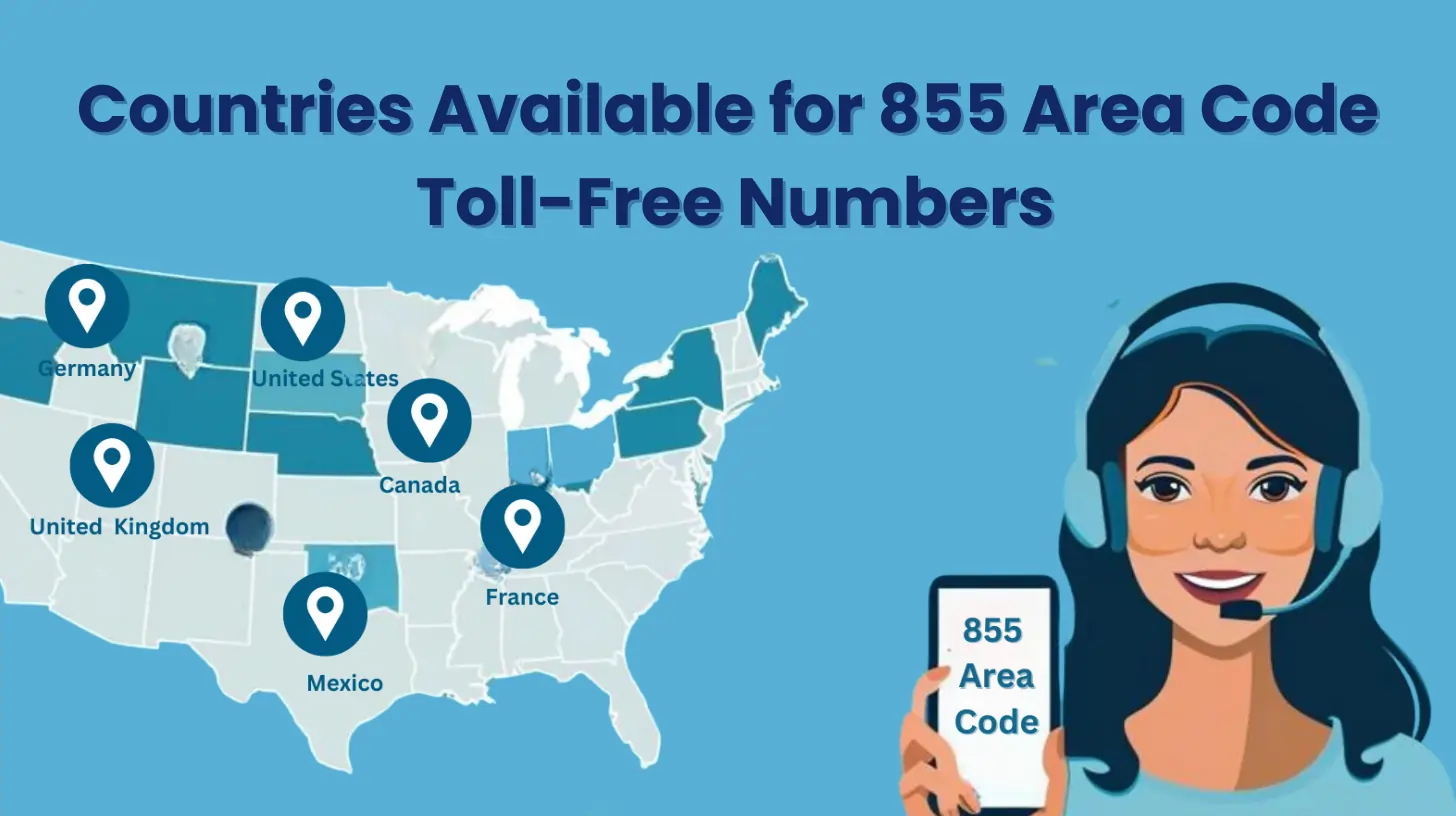 Countries Available for 855 Area Code