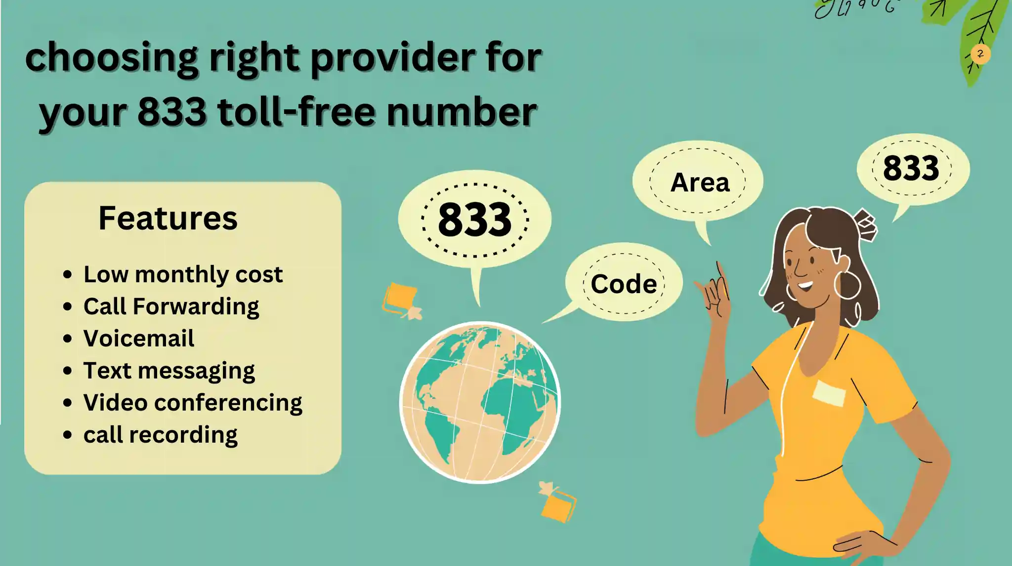 Choosing the right provider for 833 area code 