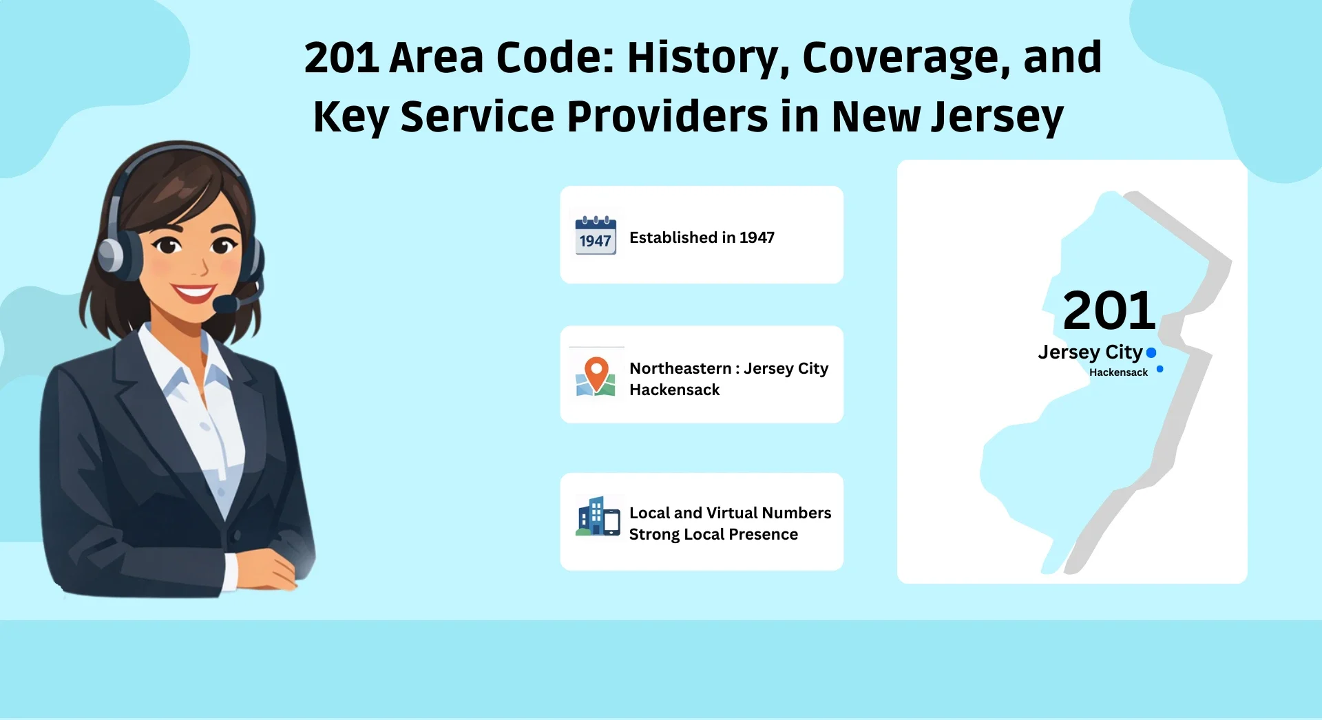 201 Area Code: History, Coverage, and Top Service Providers