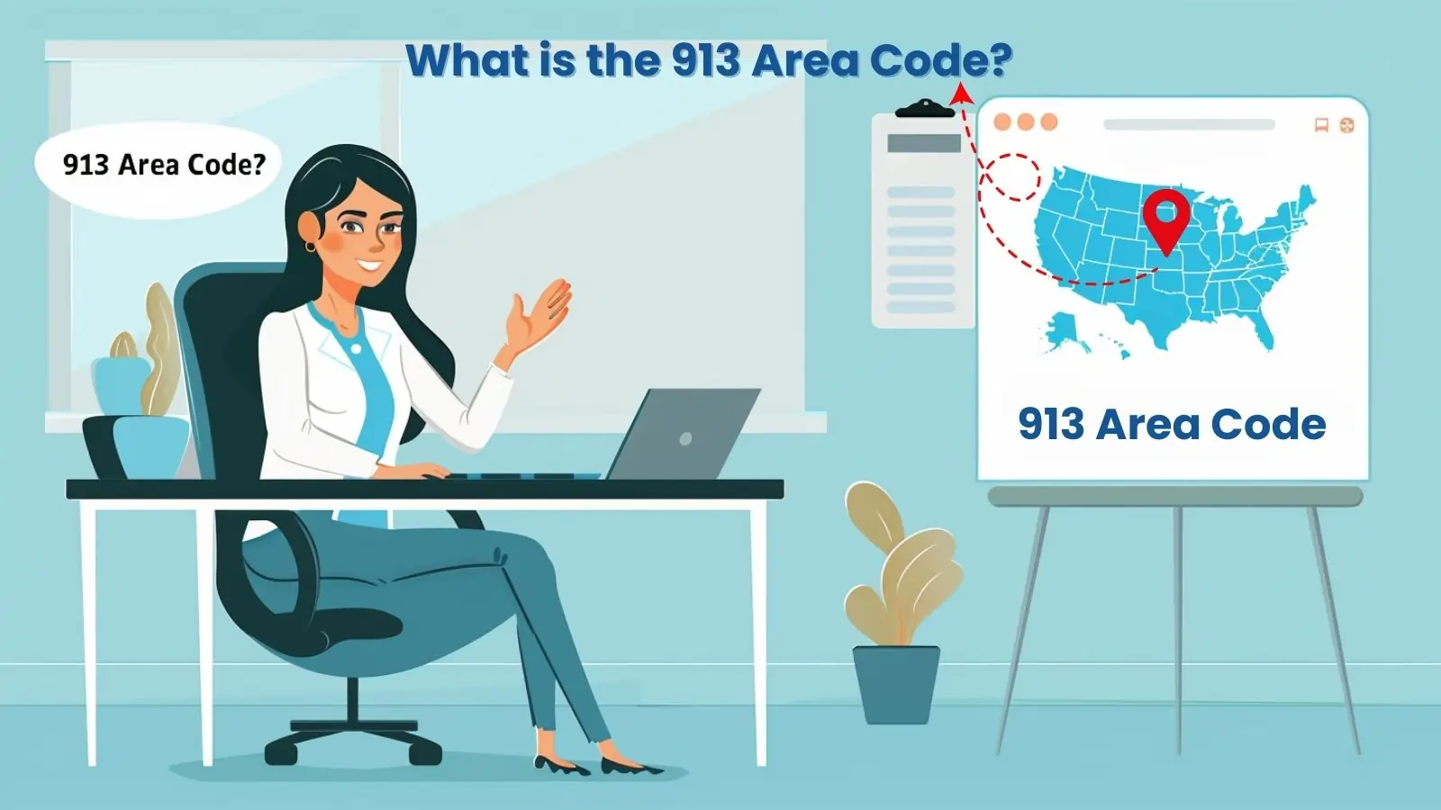 What is the 913 Area Code?