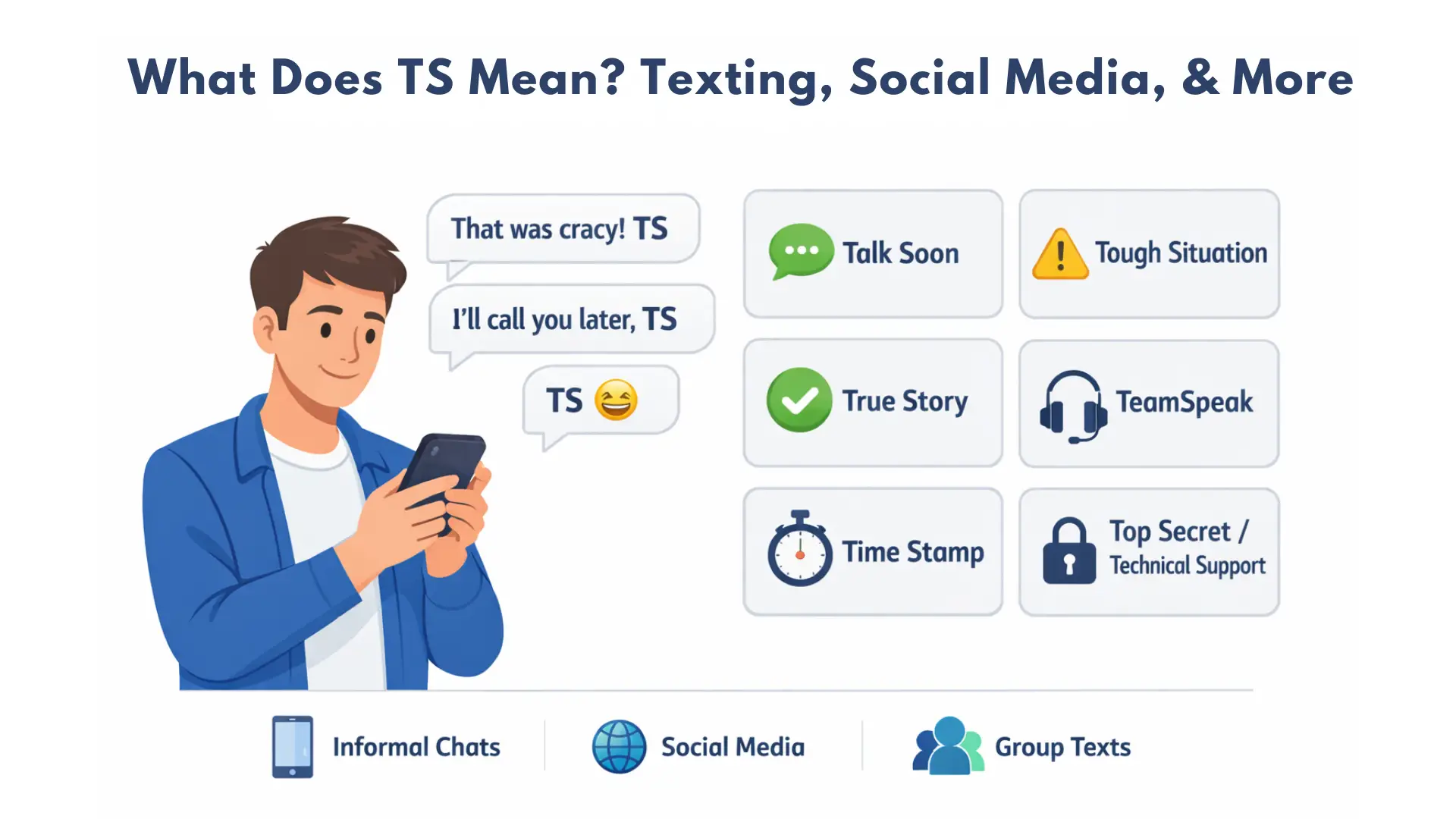 What Does TS Mean? Texting, Social Media, & More