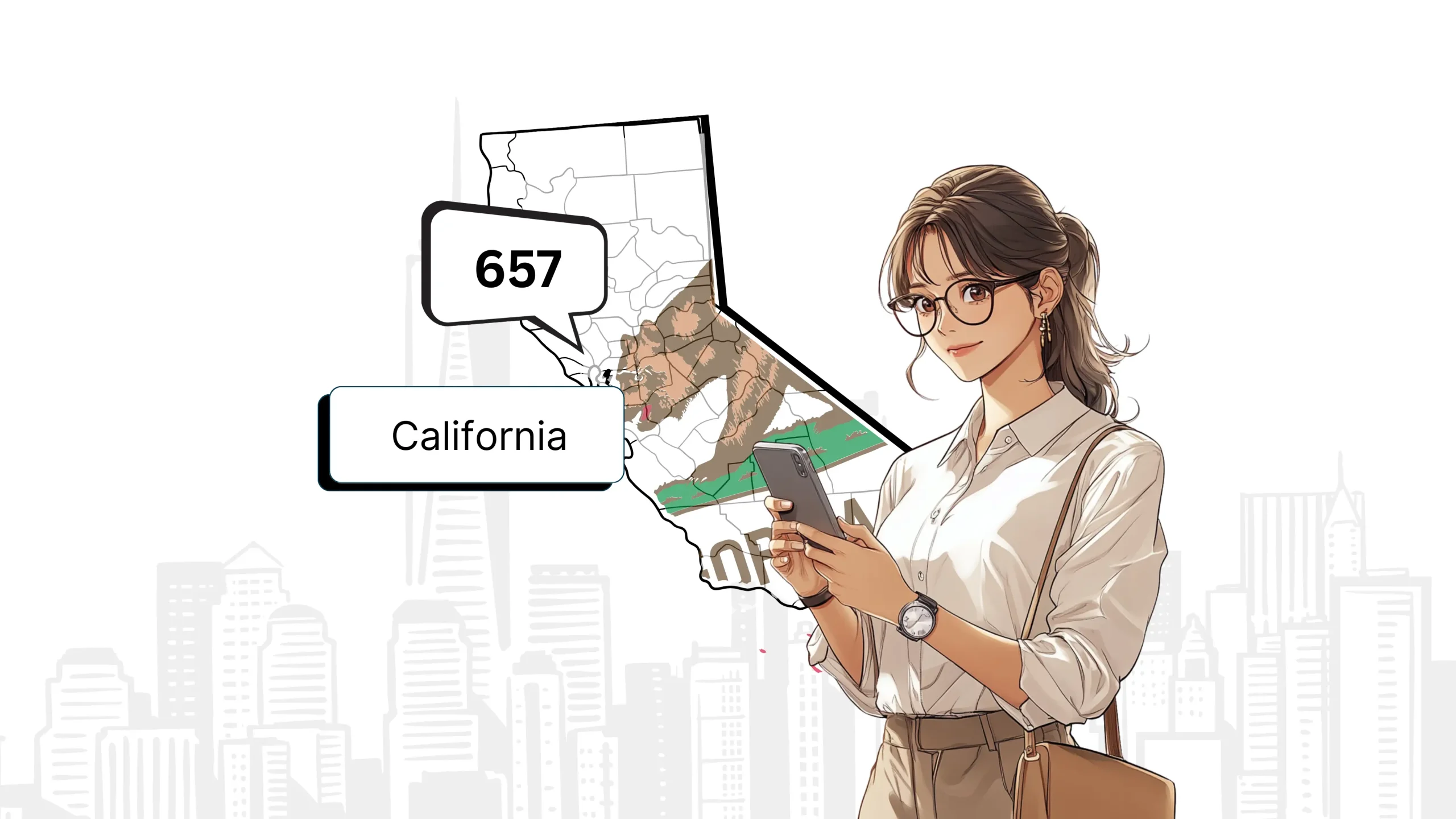 657 Area Code Get a Phone Number in California