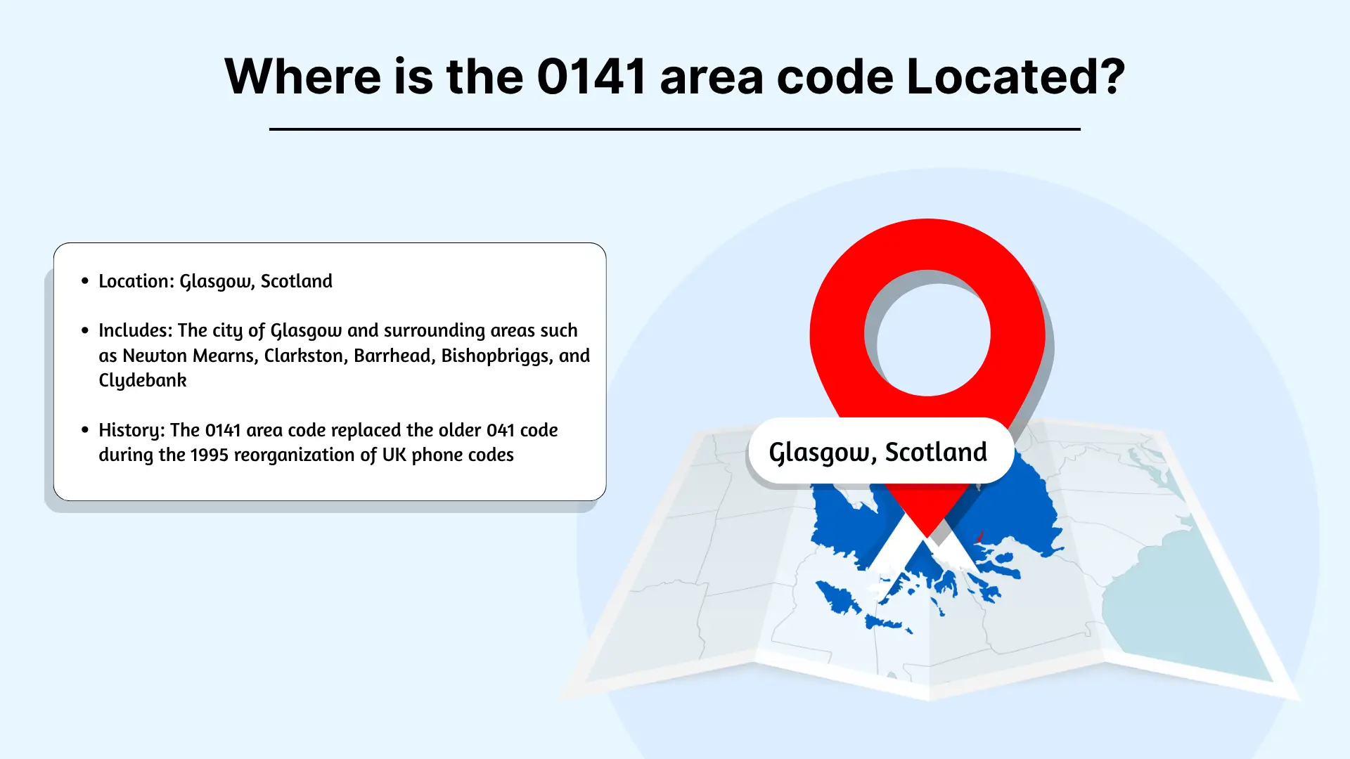 Where is the 0141 area code Located